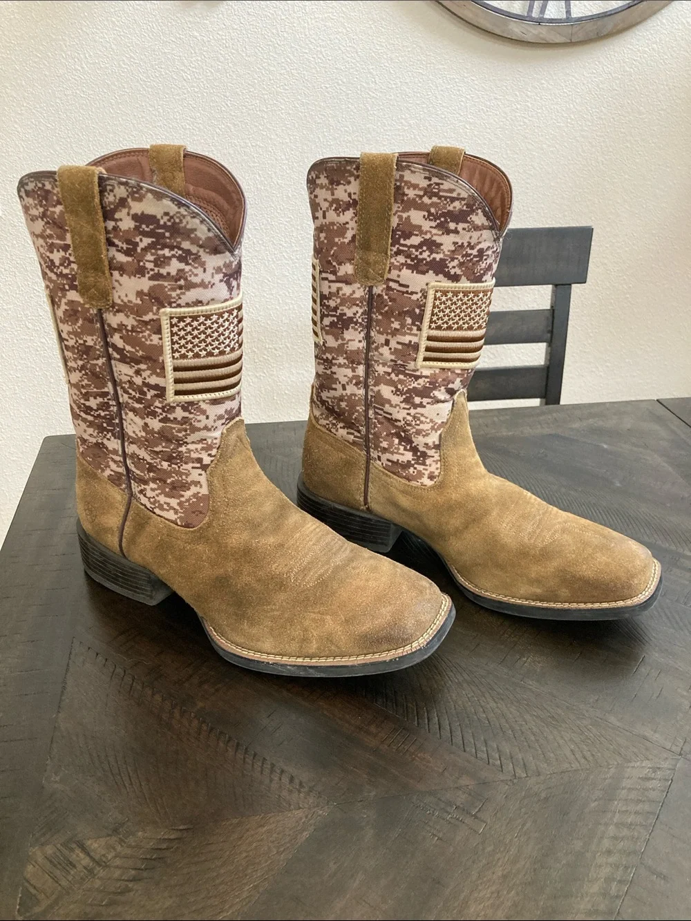 Ariat Tan/Brown Work Western Boots